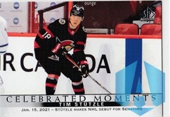 2020-21 SP Authentic Base Celebrated Moments #114 Tim Stutzle - Ottawa Senators
